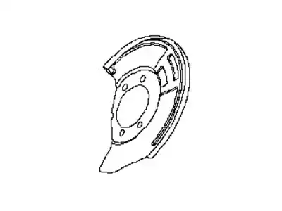 пыльник тормозного диска! Nissan Qashqai 06> 41161-JD01A