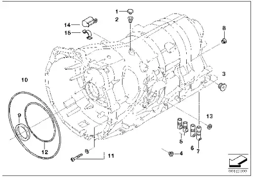 уплотнитель КПП! BMW E82/E88 24 10 7 536 340