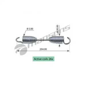 Пружины барабанных тормозных колодок MANSONS SPR0039