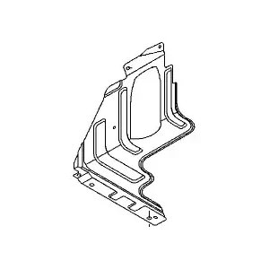 пыльник моторного отсека правый! Chevrolet Aveo T250 05> 96398984 GM