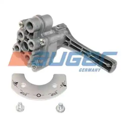 кран ручного управления пневмоподвеской !port1=М16x1.5, M12x1.5Omn MB, BPW, Fruehauf 77023 AUGER