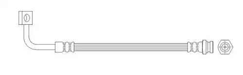 шланг тормозной передний правый! L477 KIA Carnival 2.5 V6 00> FT1020 K&K