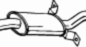 глушитель передняя часть! Mitsubishi Pajero 2.5TD 90-96 177-255 BOSAL