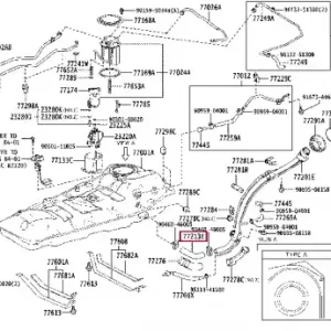 Патрубок бензобака TOYOTA / LEXUS 7721342080