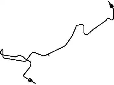 трубка торм. задняя! Toyota 4Runner/Hilux/Land Cruiser Prado, Lexus GX470 02-09 47325-35390 TOYOTA / LEXUS