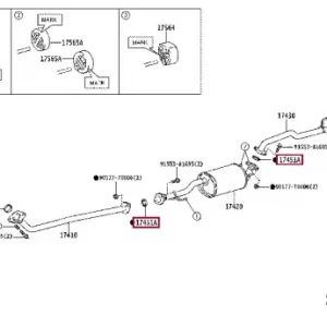 Прокладка глушителя TOYOTA / LEXUS 90917-T6002