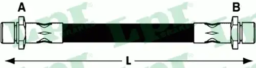 LPR 6T47934 ШЛАНГ ТОРМОЗНОЙ SUBARU IMPREZA 92-00/LEGACY 89-99 ЗАДНИЙ