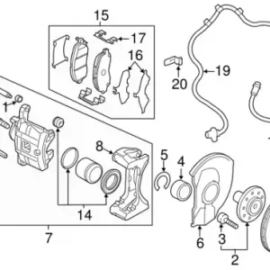 скоба суппорта переднего! MITSUBISHI 12> 4605A216