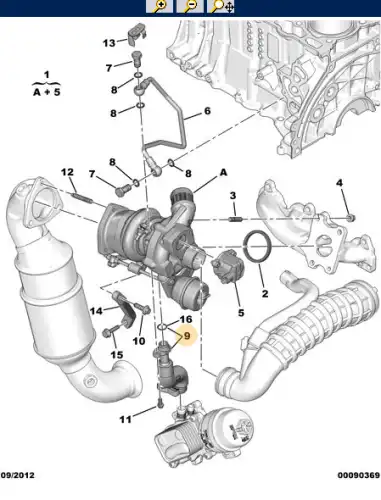 трубка компрессора! Citroen, Peugeot V8 617 069 80 PSA