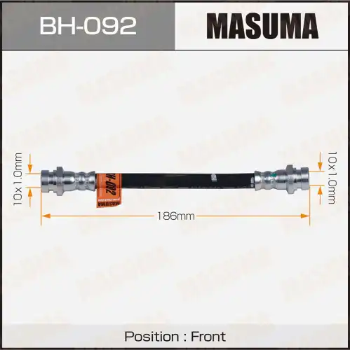 шланг тормозной! перед. L 180 Mitsubishi Pajero 90-96 BH-092 MASUMA