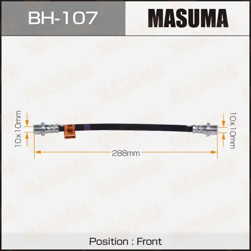 шланг тормозной перед.! Toyota Land Cruiser Prado BH-107 MASUMA