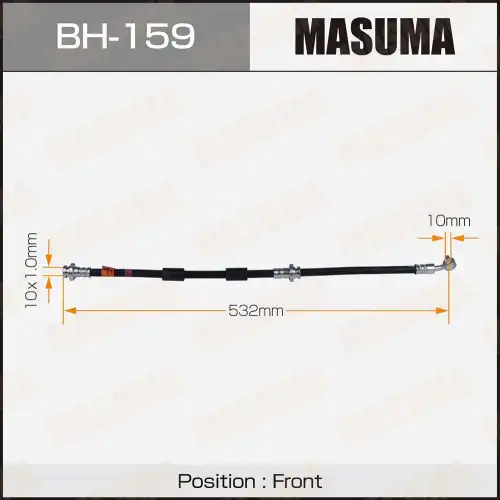 шланг тормозной! перед. L 544Nissan Cefiro BH-159 MASUMA