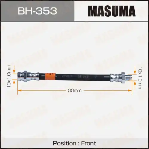 шланг тормозной передн.!Mitsubishi L200/L300/Pajero 2.6-2.5TD 83-90 BH-353 MASUMA