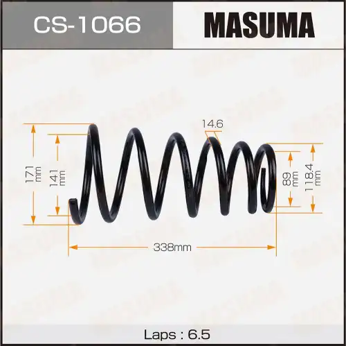 пружина задняя! Toyota Harrier 03-08 CS-1066 MASUMA