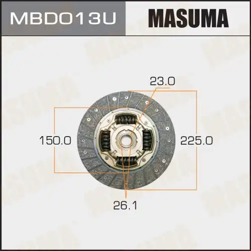 Диск сцепления MASUMA MBD013U