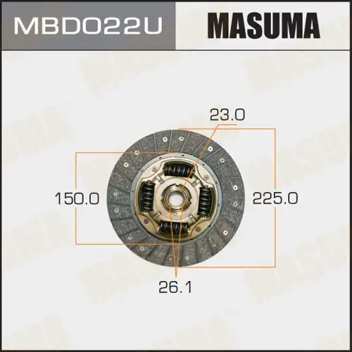 Диск сцепления MASUMA MBD022U