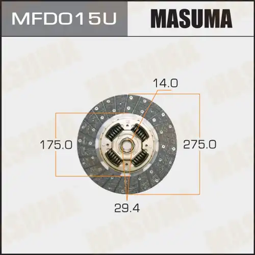 Диск сцепления MASUMA MFD015U