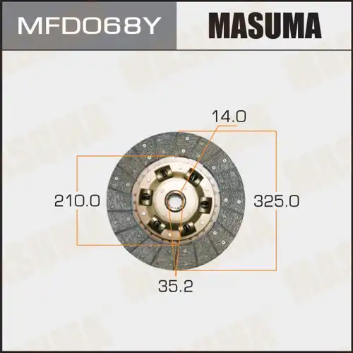Диск сцепления MASUMA MFD068Y