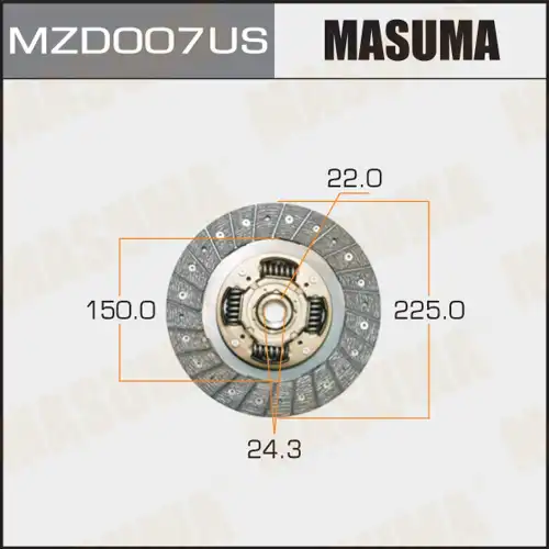 Диск сцепления MASUMA MZD007US