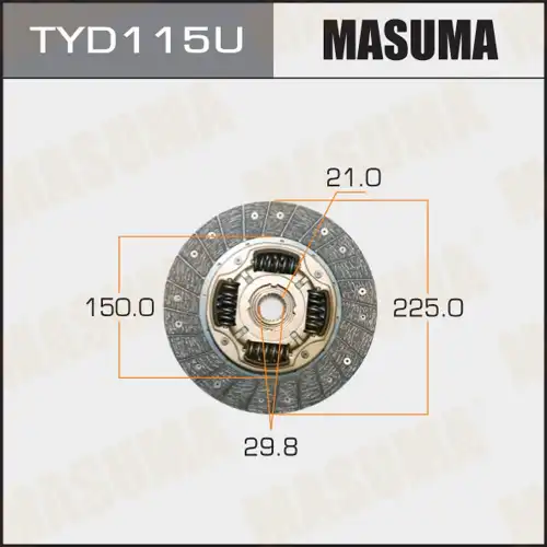 Диск сцепления MASUMA TYD115U