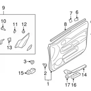 Динамик MITSUBISHI L200 05-/ PAJERO/MONTERO SPORT 08- передний в двери (угловой) (10702070/241019/02 MR986377