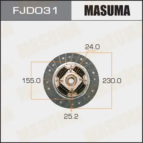 Диск сцепления MASUMA FJD031