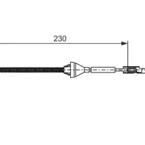 Трос ручного тормоза BOSCH 1 987 482 370