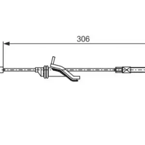Трос ручного тормоза BOSCH 1 987 482 369