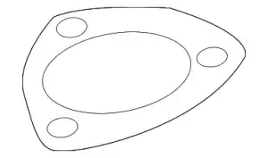 Прокладка глушителя LAND ROVER WCM500110