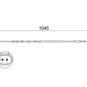 Датчик тормозных колодок BOSCH 1 987 474 551 электронный