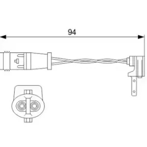 Датчик тормозных колодок BOSCH 1 987 474 553 электронный