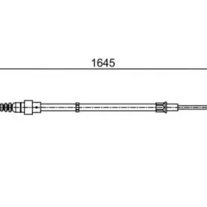Трос ручного тормоза BOSCH 1 987 482 451