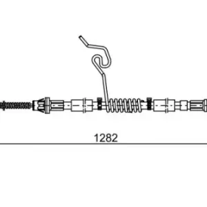 Трос ручного тормоза BOSCH 1 987 482 462