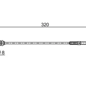 Трос ручного тормоза BOSCH 1 987 482 460